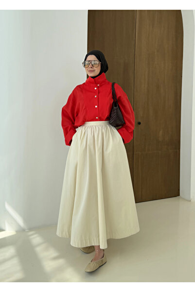 MODA AKSA 102283 CITCITLI KIRMIZI GÖMLEK