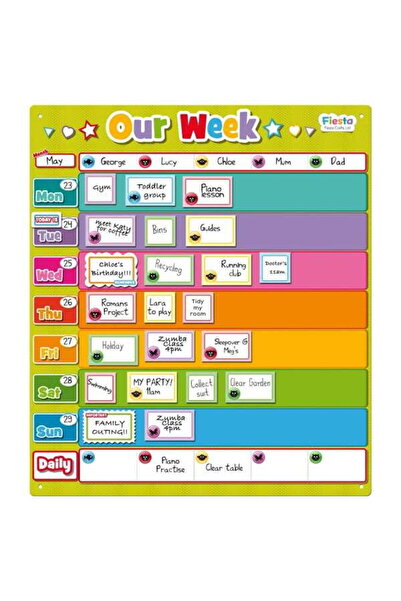 Fiesta Crafts Panou Magnetic - Programul Meu Saptamanal