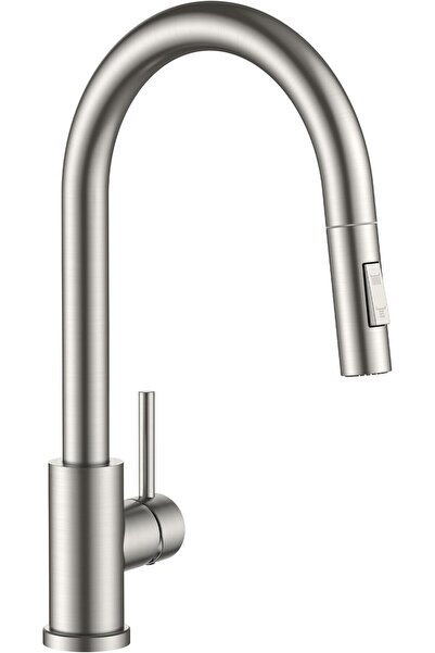 Rainsworth Baterie de bucatarie cromat cu dus extensibil 45 cm si 360° rotatie