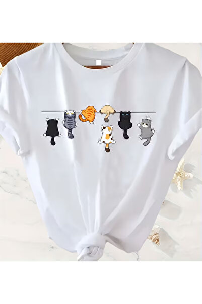 LİNA06 Plus Size, Plus Size Women's Casual Short Sleeve T-Shirt with Cute Car...