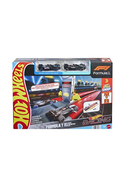 mattel Hot Wheels Πίστα Αγώνων Φόρμουλα 1 με Πλέγμα Εκκίνησης και 2 Αυτοκίνητ...
