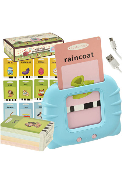 Bebeluc Αγγλικό Παιχνίδι Αναγνώστης Καρτών 112 Κάρτες - Μπλε