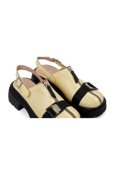 ANNASIA SHOES Sandale LUCIA - Piele galbenă