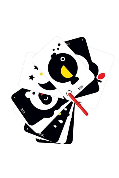 Banana Panda Σετ Καρτών Υψηλής Αντίθεσης για Μωρά και Εκπαιδευτικών Καρτών, Α...