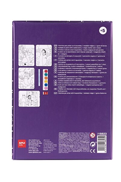 Aplı Joc Creativ De Pictura Magic Art, Apli, 6 Acuarele, 1 Pensula