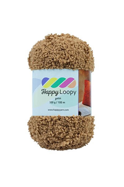 Kürkçü Han Happy Loopy Yarn - 100g / 100m | %100 Polyester Buklet Örgü İpi - ...
