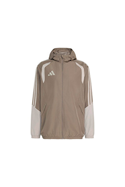 adidas Tiro26C Aw Jkt Ανδρικό παλτό βροχής προπόνησης ποδοσφαίρου KE9319 Καφέ