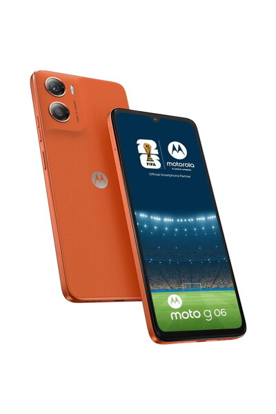 Motorola Mobile phone g06, Dual SIM, 256GB, 4GB RAM, Arabesque Orange