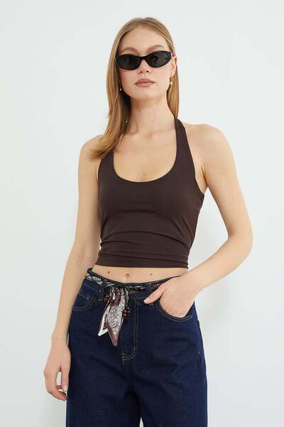 Fulla Moda Halter Neck Blouse