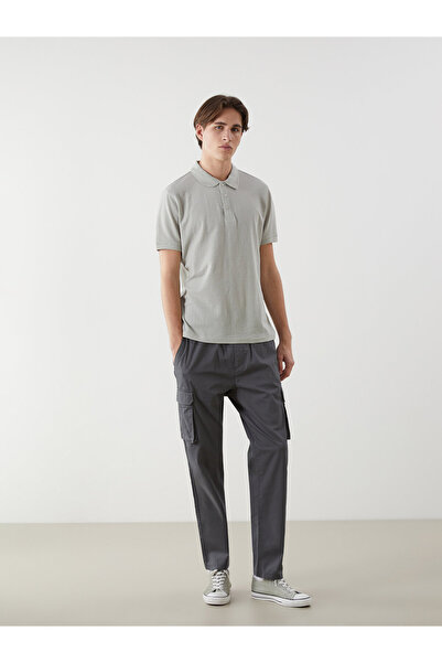 LC Waikiki Pantaloni cargo bărbătești din poplin, croială lejeră