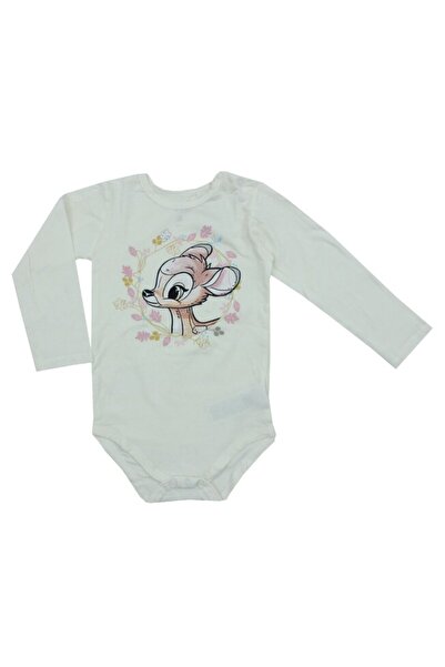 no names Body cu mânecă lungă, 95% bumbac, Bambi, Crem