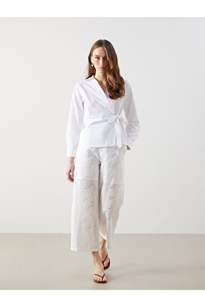 LC Waikiki Loose Fit Broderie Women's Trousers