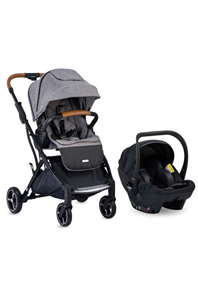 Kraft Juno i-Size Travel Sistem Bebek Arabası Açık Gri