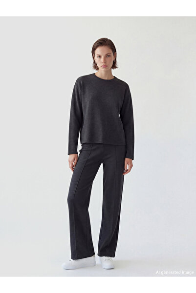LC Waikiki Elastic Waist Wide Leg Women's Trousers