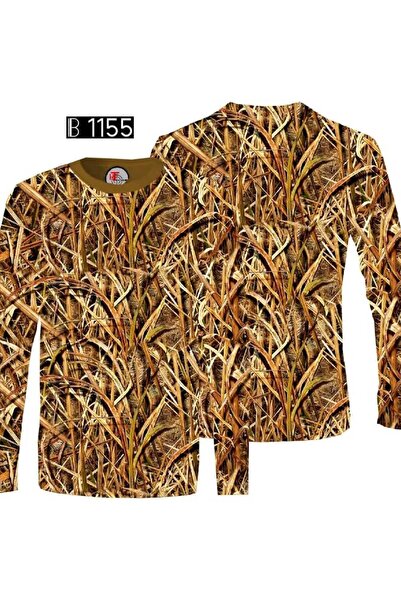 HT Outdoor Το μακρυμάνικο μπλουζάκι μας με σχέδιο σάζ.