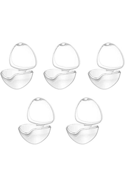 Yelajoy 5-Pack Clear Pacifier Storage Cases, BPA-Free Soother Holder Boxes fo...
