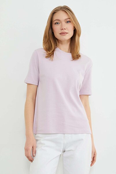 Fulla Moda Basic Crew Neck Casual T-Shirt