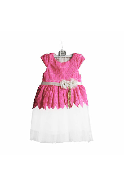 Bebelop Girl's Tulle Skirt Floral Detailed Dress