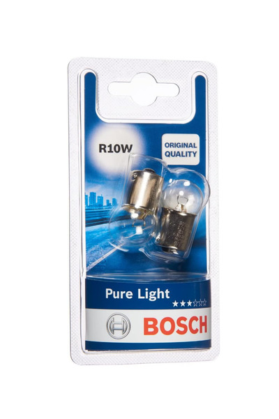 Bosch R10W 12V 10W BA15s 245 Pure Light Ampul 2'li Park Stop Sinyal Geri Vite...