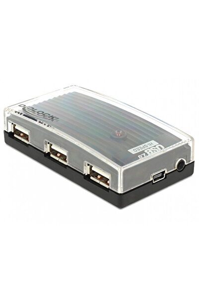DELOCK Hub USB 2.0 extern 4 Port + alimentare, 61393