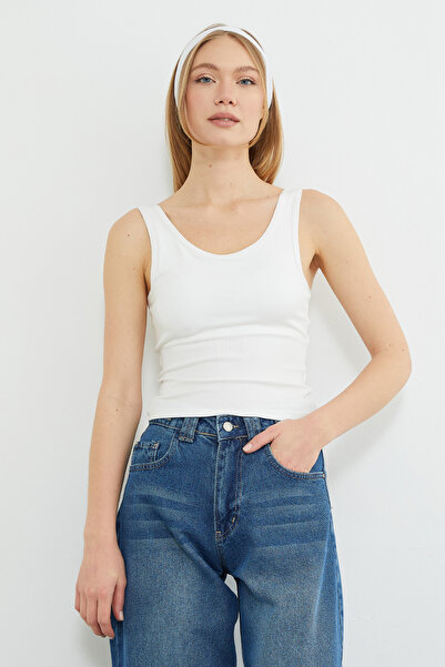 Fulla Moda Ribbed Thick Strap Covered Bodysuit