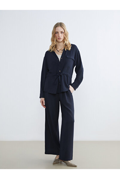 LC Waikiki Pantaloni de damă cu talie elastică și picior larg