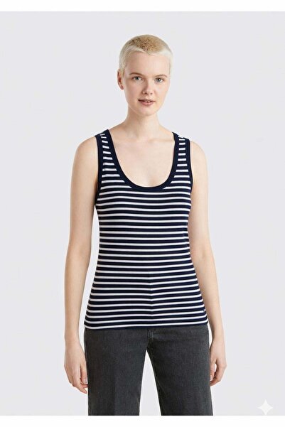 United Colors of Benetton 100% βαμβάκι, ριγέ, με λεπτομέρεια κεντημένου λογότ...