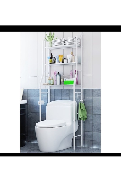 Issa Washing Machine Stand 155×65×25cm, with 3 Shelves for Storage Metal Stru...