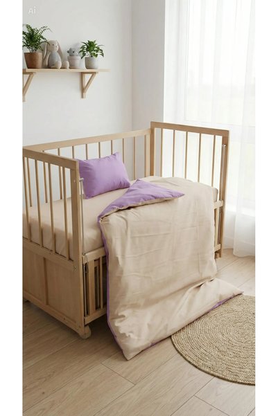 Baby Clime 3 Piece Baby Bedding Set - 90X130 Quilt Cover, Pillowcase and Sheet