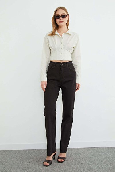 Fulla Moda Blugi cu tăieturi și fermoar