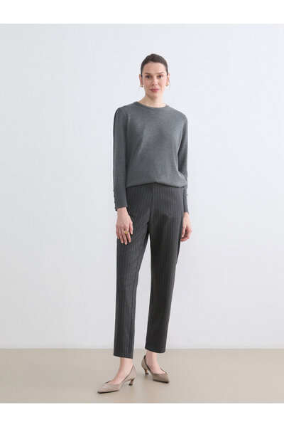 LC Waikiki Elastic Waist Striped Women's Trousers