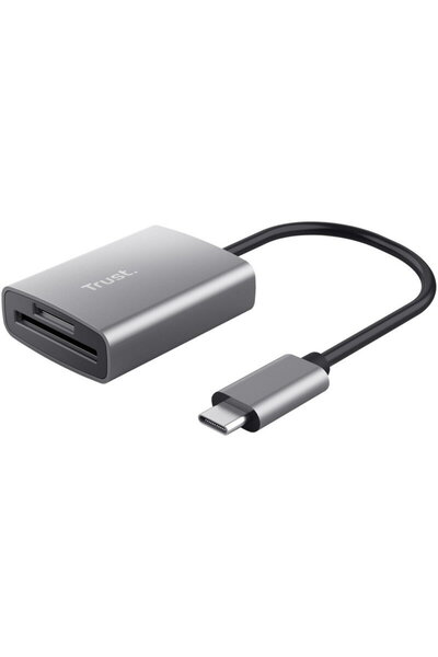 Trust Cititor de carduri Dalyx Fast, USB-C, Gri