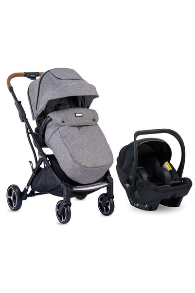 Kraft Juno i-Size Travel Sistem Bebek Arabası Açık Gri