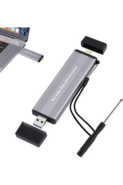 Generic M.2 NVME SSD SATA Converter USB Type-C Aluminum External Enclosure