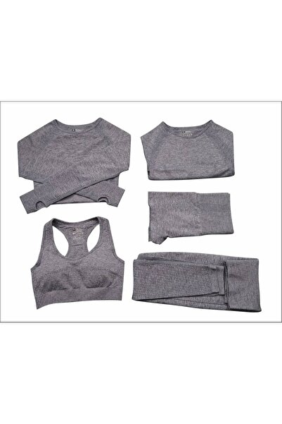 OEM Set fitness 5 piese gri deschis s
