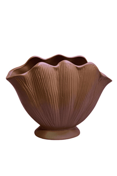 Nonno dekor Ceramic 26X20 Oyster Vase, Decorative Vase, Decorative Trinket Mu...