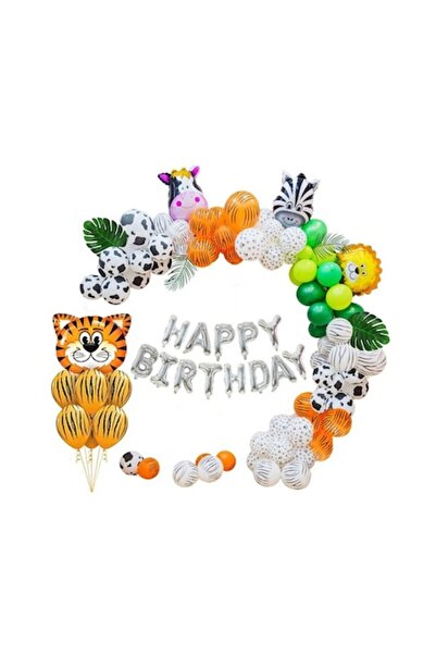 OEM Set of 100 Balloons for Party, Birthday Wild Animals