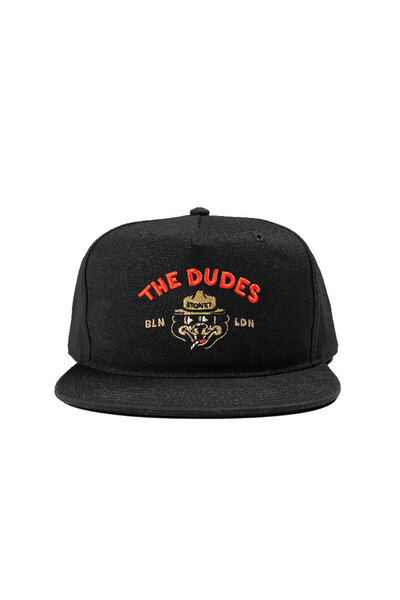 The Dudes Μεγάλο Μαύρο Καπέλο Σνάπμπακ STONEY
