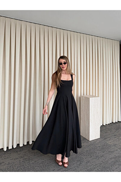 Laluvia Black Bowknot Princess Model Dress - 3333