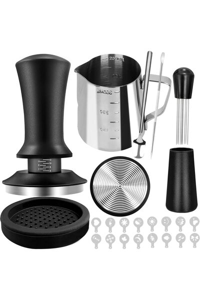 Yelajoy 22-Piece Espresso Coffee Tamper Set, 53mm Hand Tamper, WDT Tool, Frot...