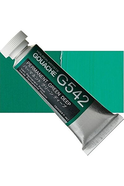 Holbein Akrilik Guaj Boya 15 ml G542 Permanent Green Deep
