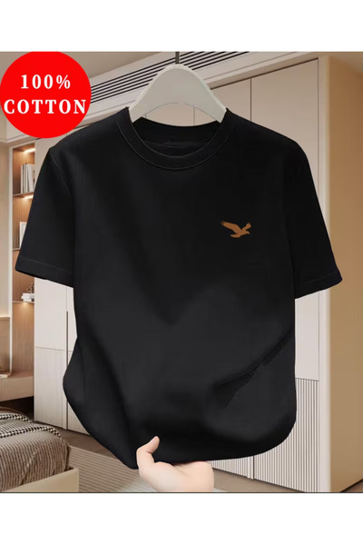 LİNA06 100% Men'S T-Shirt, Lightweight for Summer, Breathable And Moisture-Wi...