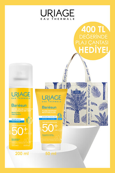 Uriage BARIESUN SPF50+ Matlaştırıcı Güneş Kremi 350 ml + SPF50+ Vücut Spreyi ...
