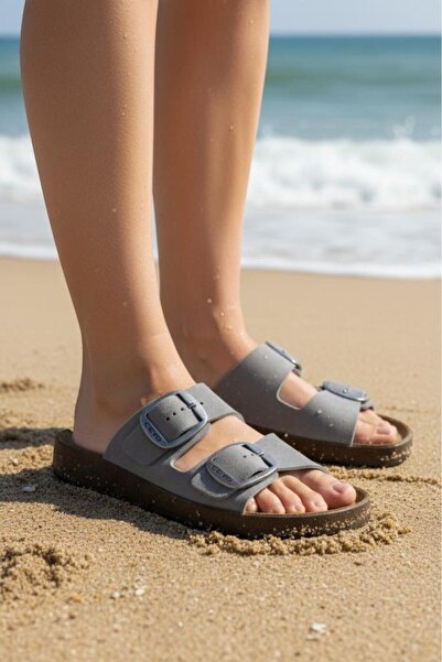 Ceyo Women's Genuine Leather Suede Slippers Orthopedic Comfortable Double Buc...