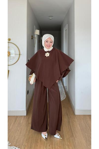 salisburys Molly Nelly Γυναικείο Σετ Παντελονιών με Λεπτομέρειες από Πελίνη