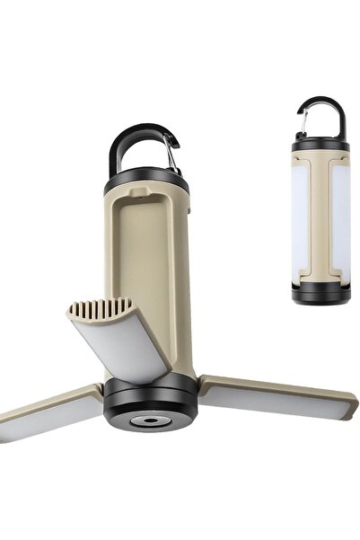 Yelajoy فانوس تخييم LED قابل للطي، مصباح خيمة قابل لإعادة الشحن بسعة 1200 ملل...