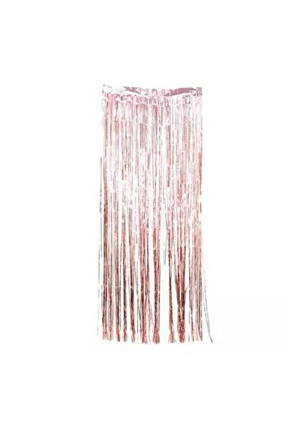 Shop Carnaval Perdea decorativă din folie aurie-roz, 2 m