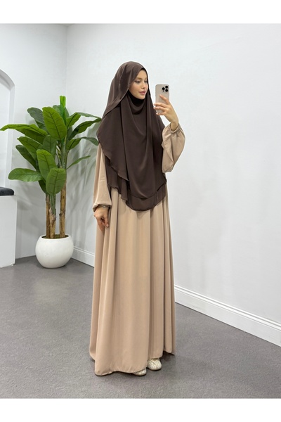 güliz hijab Gölgeli şifon sufle takımı