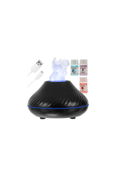 Ruhhy Humidifier with aroma diffuser and flame effect