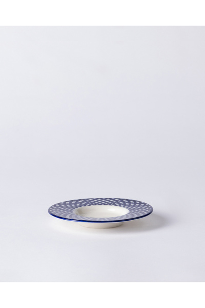 Madame Coco Luxe Aimon 6-Piece Tea Plate Set - Blue/White